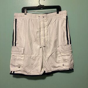Wonderwall Board Shorts Men’s Xl White Cargo Draw String